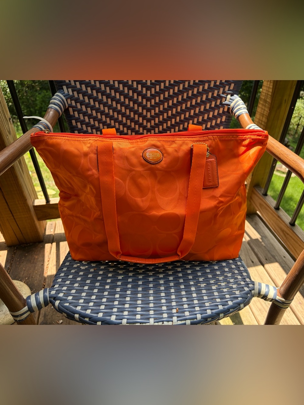 NWT Coach Nylon Single Pocket Weekender